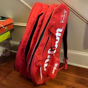 Wilson 5 racket holder tennis bag.